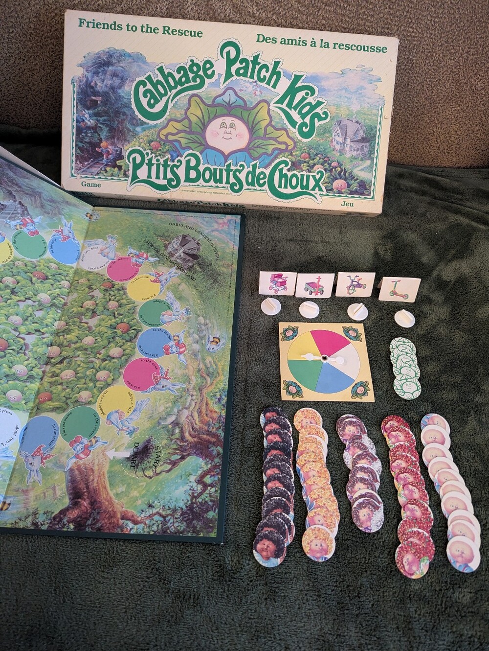 Vintage Cabbage Patch Kids - Friends to the Rescue Board Game (1984)